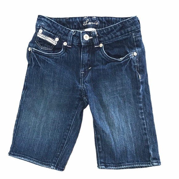 LEVI’S girls skinny jean sequin shorts 10 - Picture 1 of 9